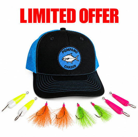 Pompano Chaser™ Hat + Free Tackle Bundle